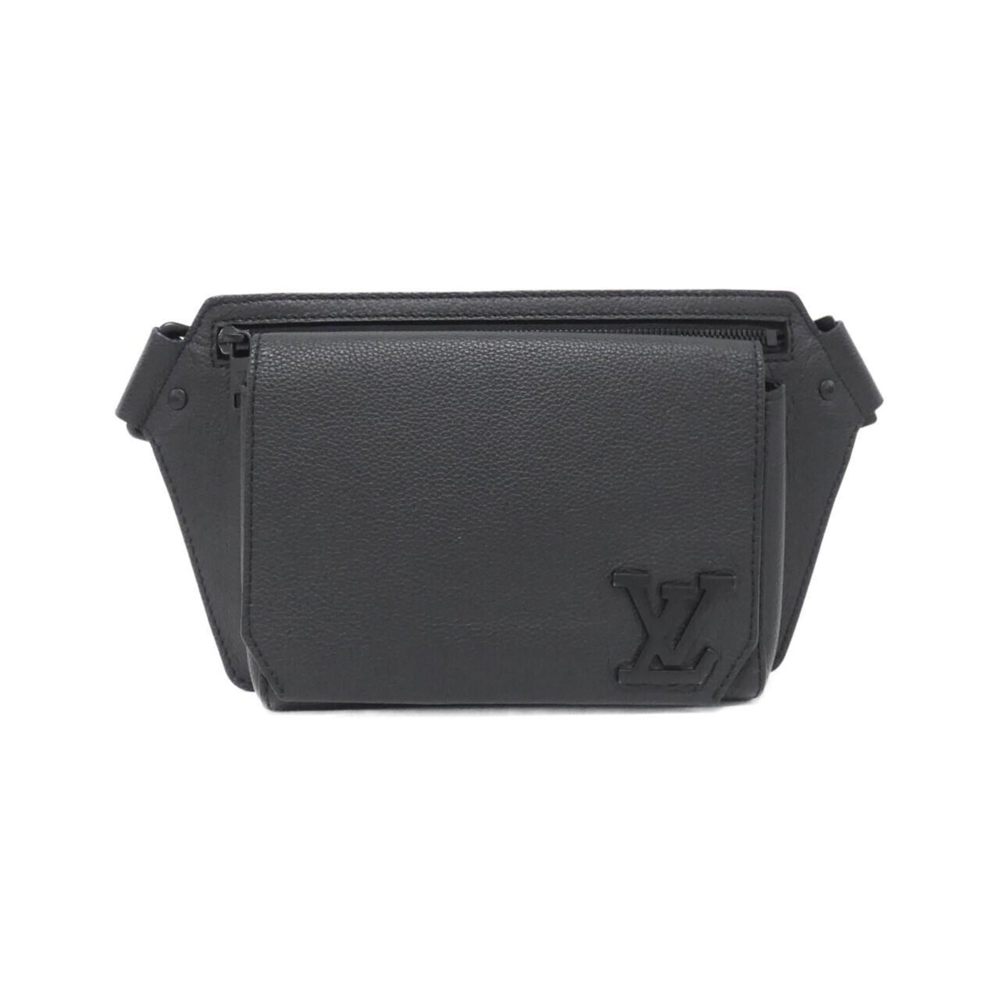 Louis Vuitton Black Leather Shoulder Bag