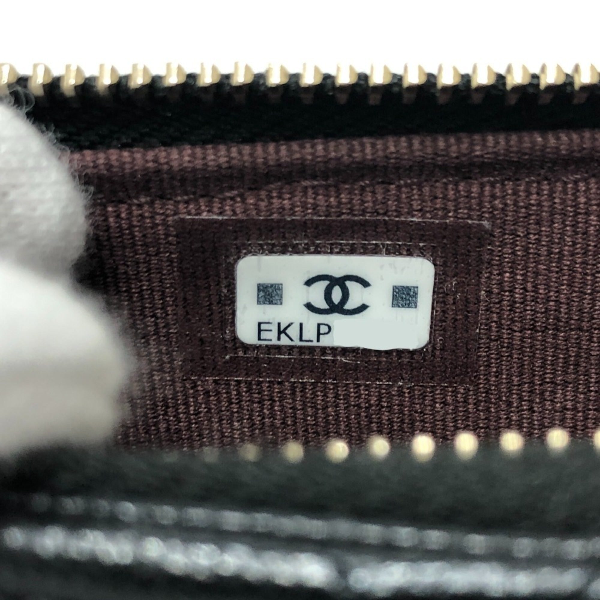 Chanel Black Grained Calfskin Coin Purse/Coin Case