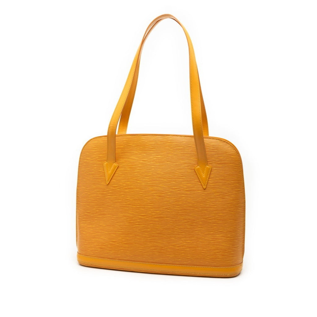 Louis Vuitton Yellow Leather Shoulder Bag Tote Bag