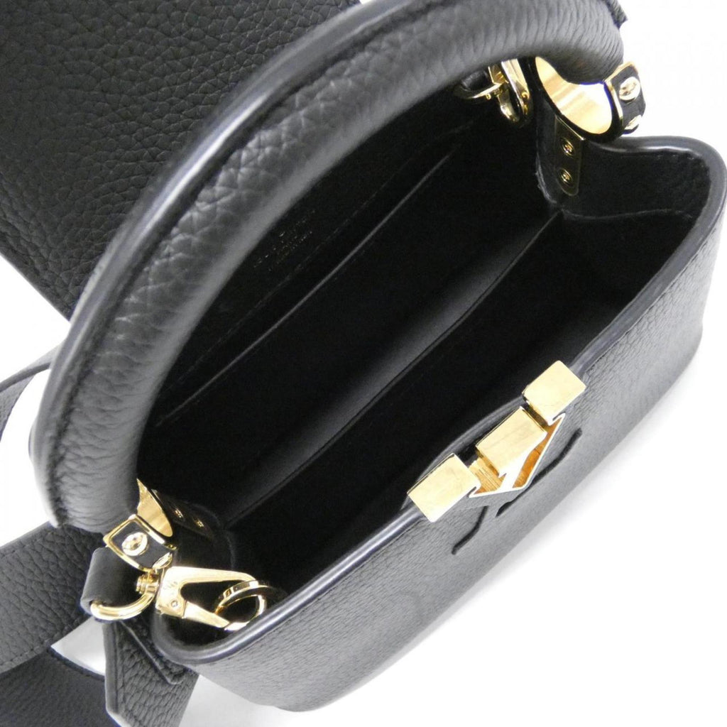 Louis Vuitton Black Leather Handbag
