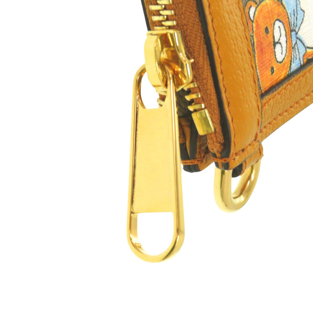 Gucci Beige Yellow Gg Supreme Canvas Leather Clutch Bag (Pre-Owned)
