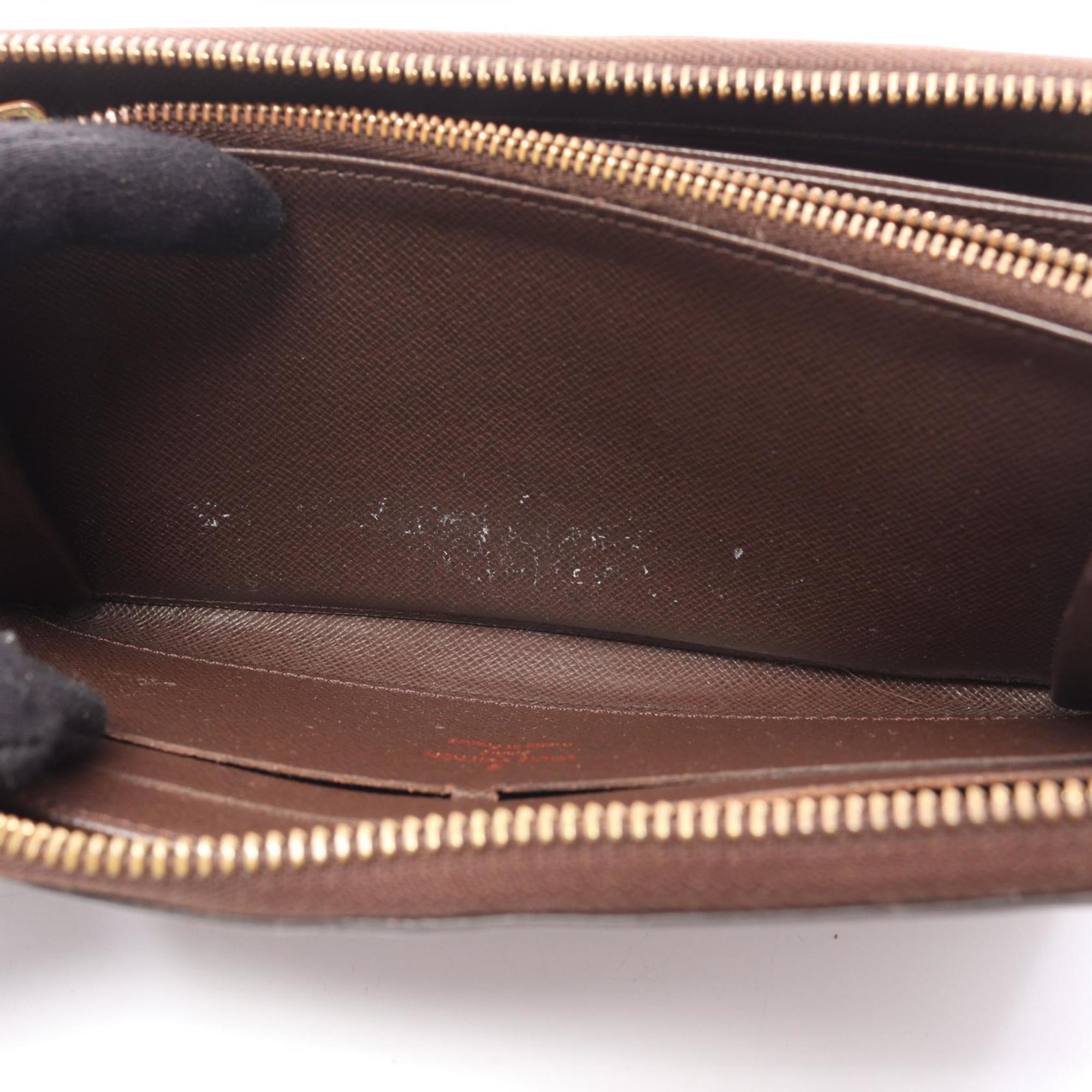 Louis Vuitton Brown Ebene Damier Canvas Pvc Long Wallet