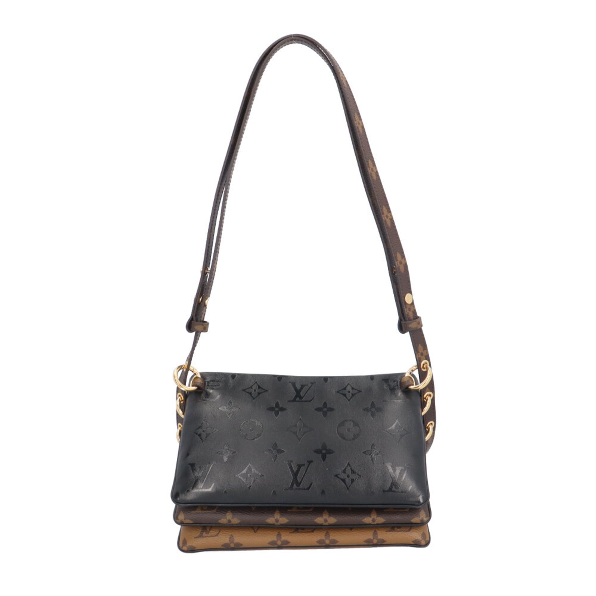 Louis Vuitton Monogram Brown Monogram Monogram Reverse Monogram Monogram Reverse Pochette Shoulder Bag