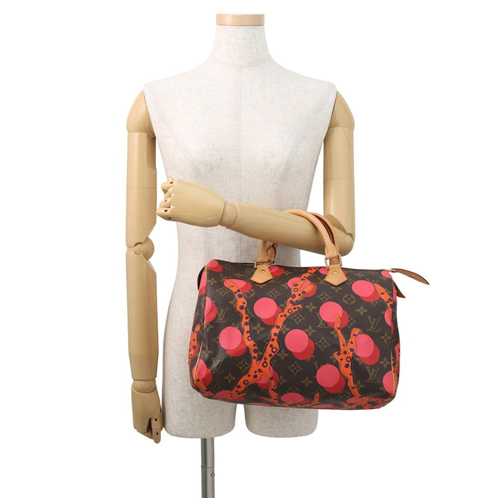 Louis Vuitton Monogram Ramages Red Color Monogram Ramages Boston Bag Handbag