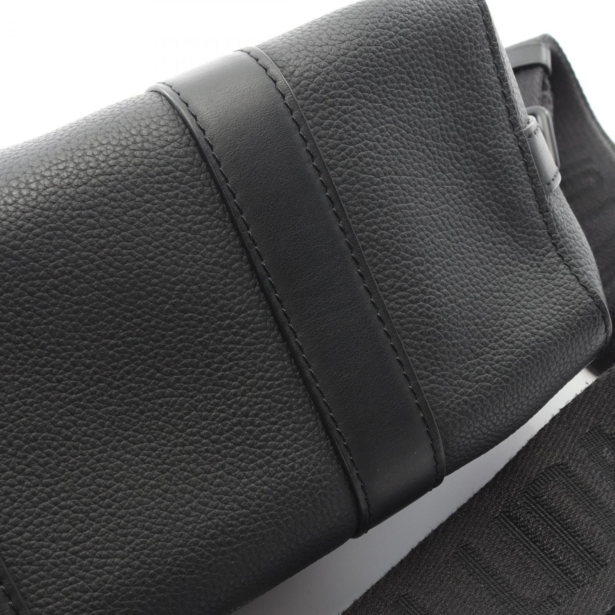 Louis Vuitton Black Leather Shoulder Bag