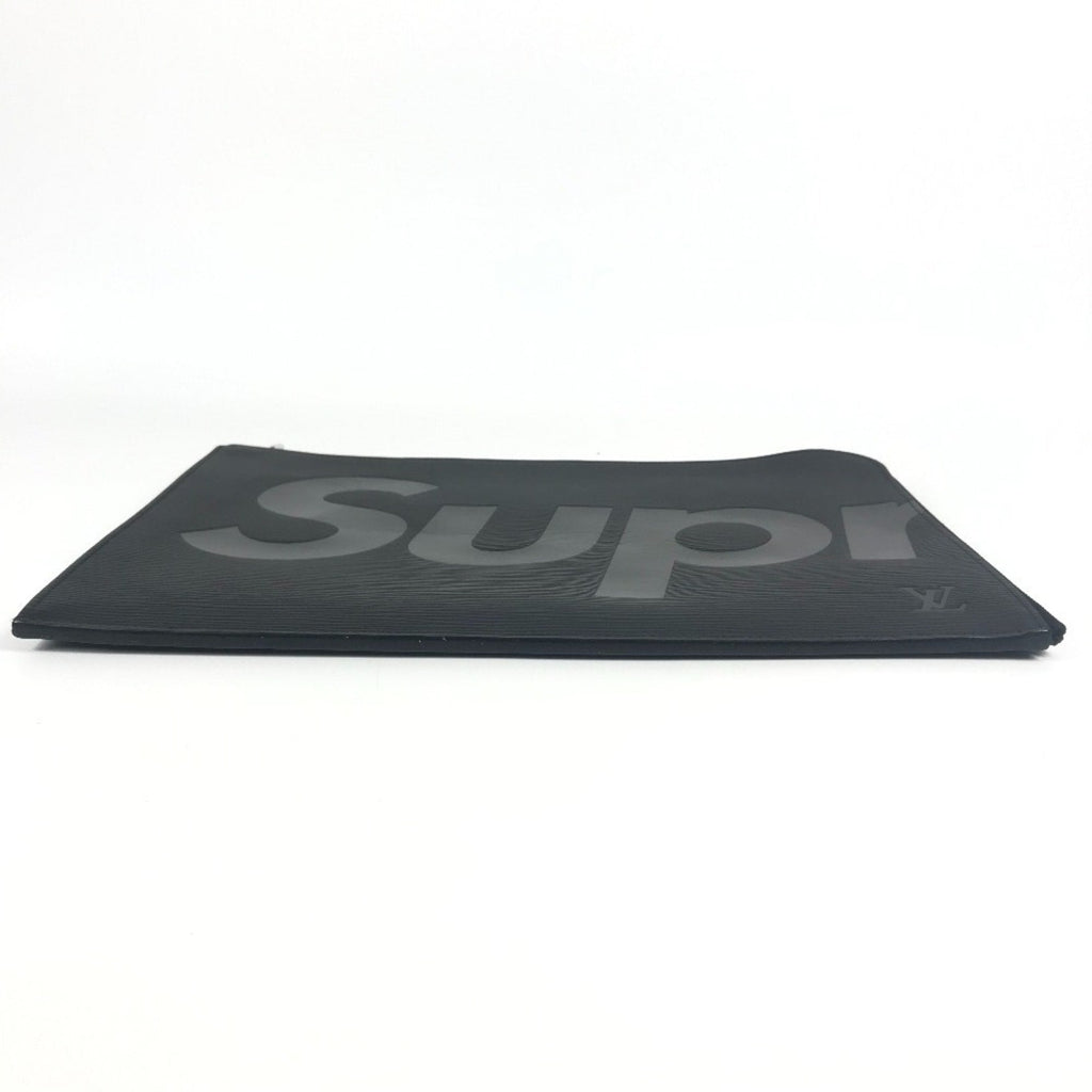 Louis Vuitton Black Noir Epi Leather Clutch Bag Pochette Pouch