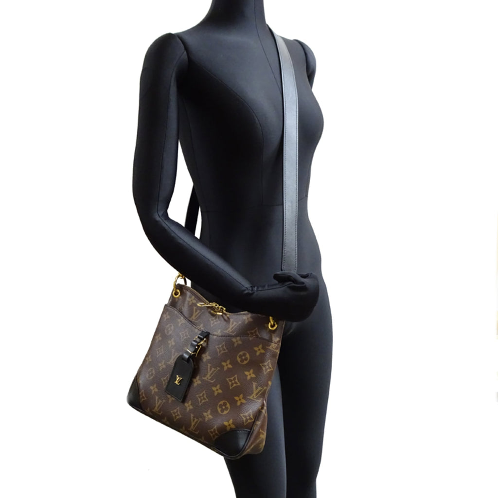 Louis Vuitton Black Brown Monogram Noir Monogram Shoulder Bag