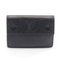 Louis Vuitton Black Noir Monogram Shadow Wallet (Tri-Fold)