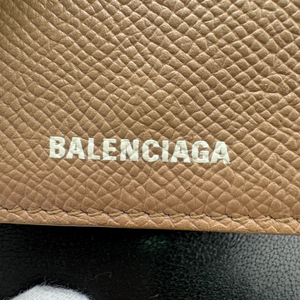 Balenciaga Beige Leather Wallet (Tri-Fold)