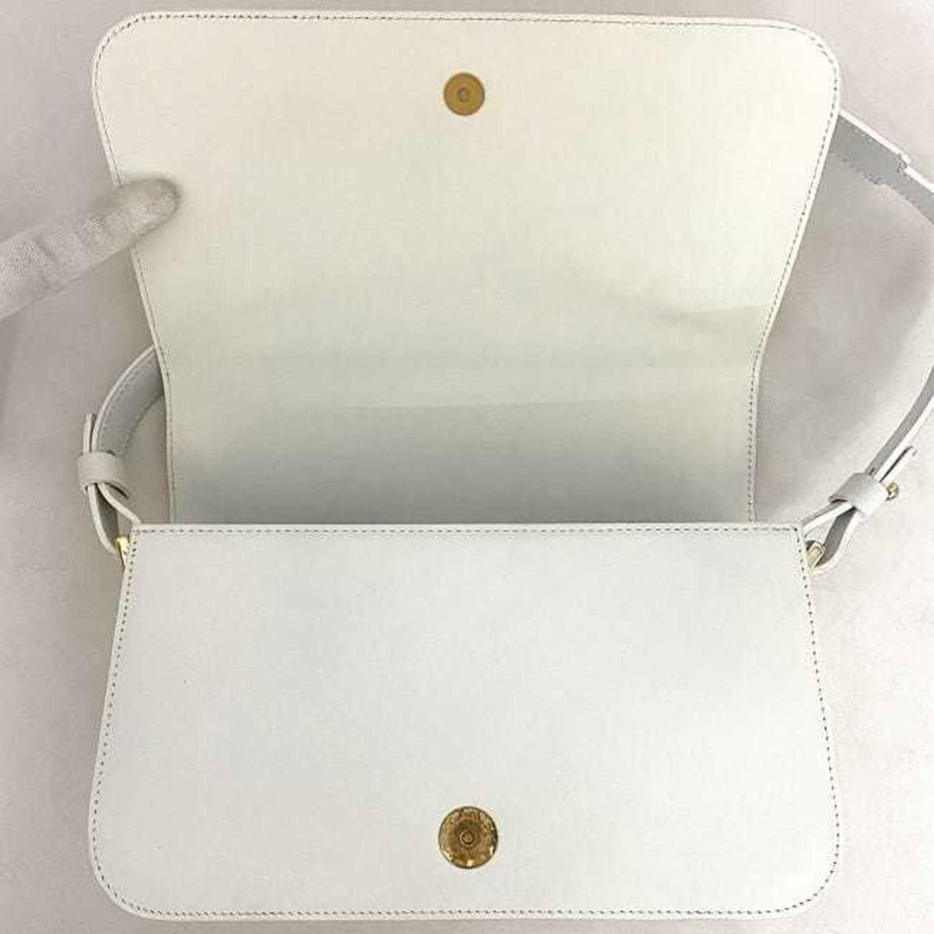 Celine White Leather Handbag Shoulder Bag
