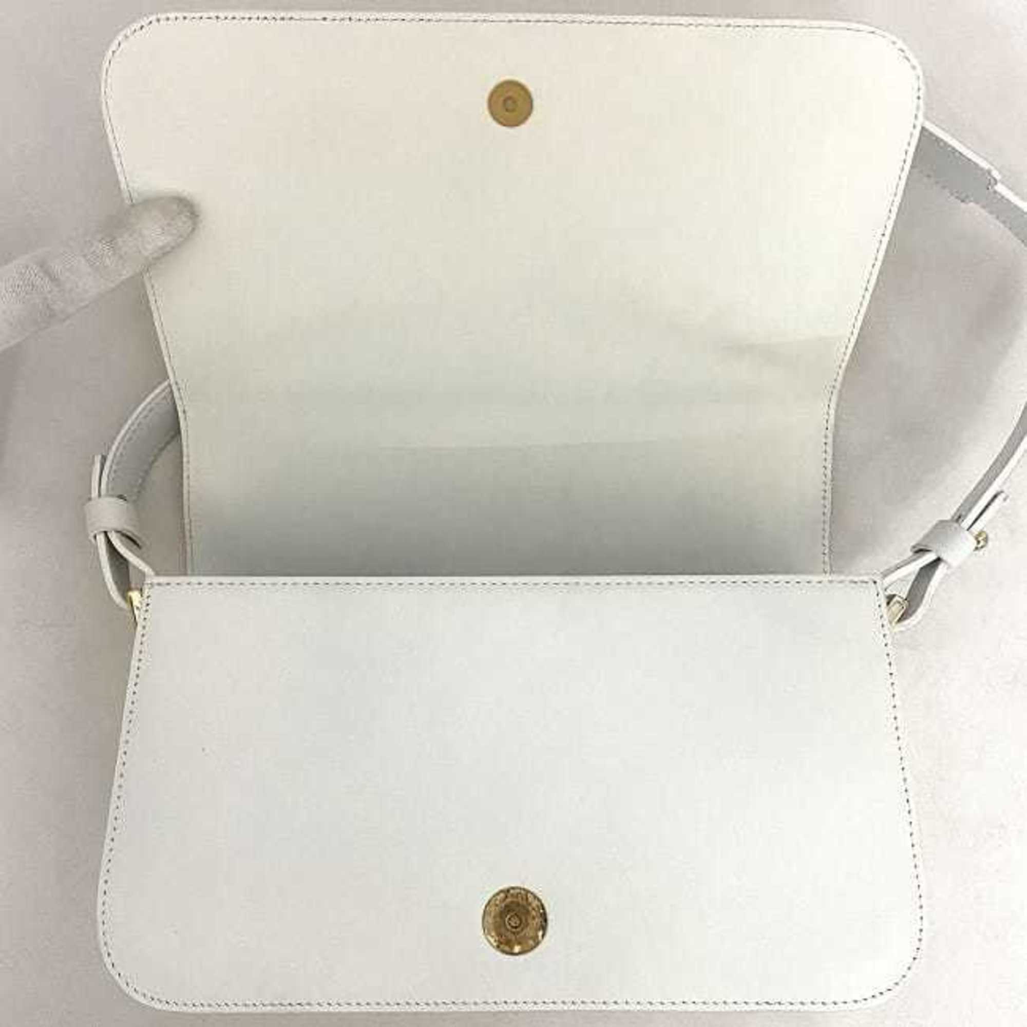 Celine White Leather Handbag Shoulder Bag