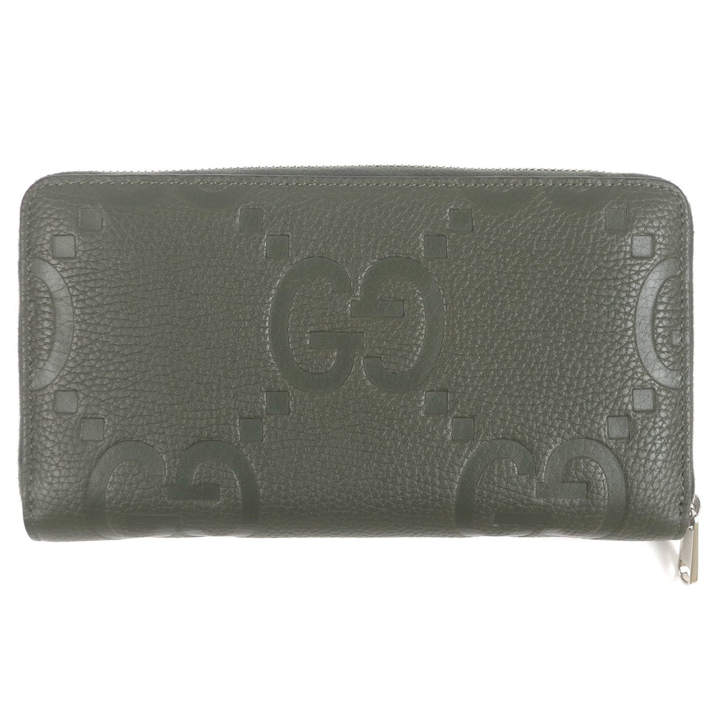 Gucci Khaki Leather Long Wallet (Bi-Fold) (Pre-Owned)