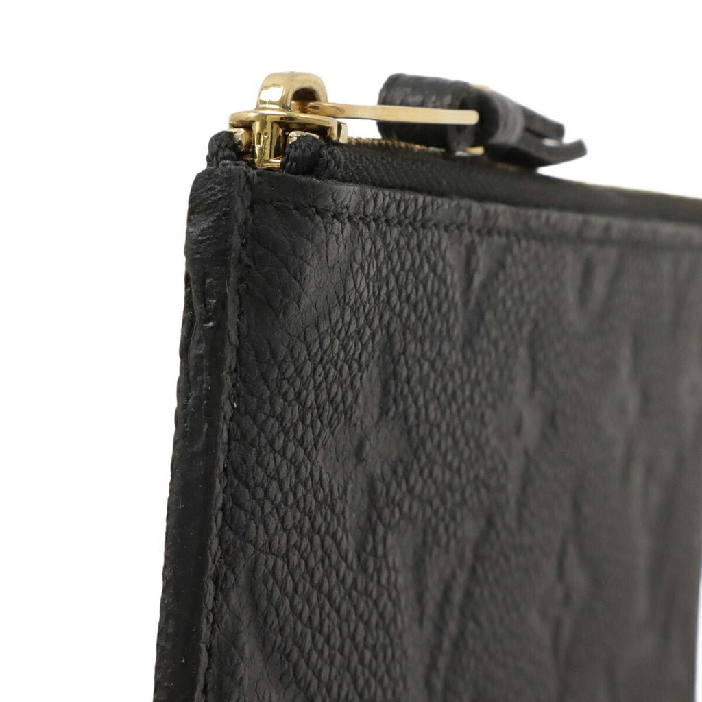 Louis Vuitton Black Noir Monogram Empreinte Leather Long Wallet