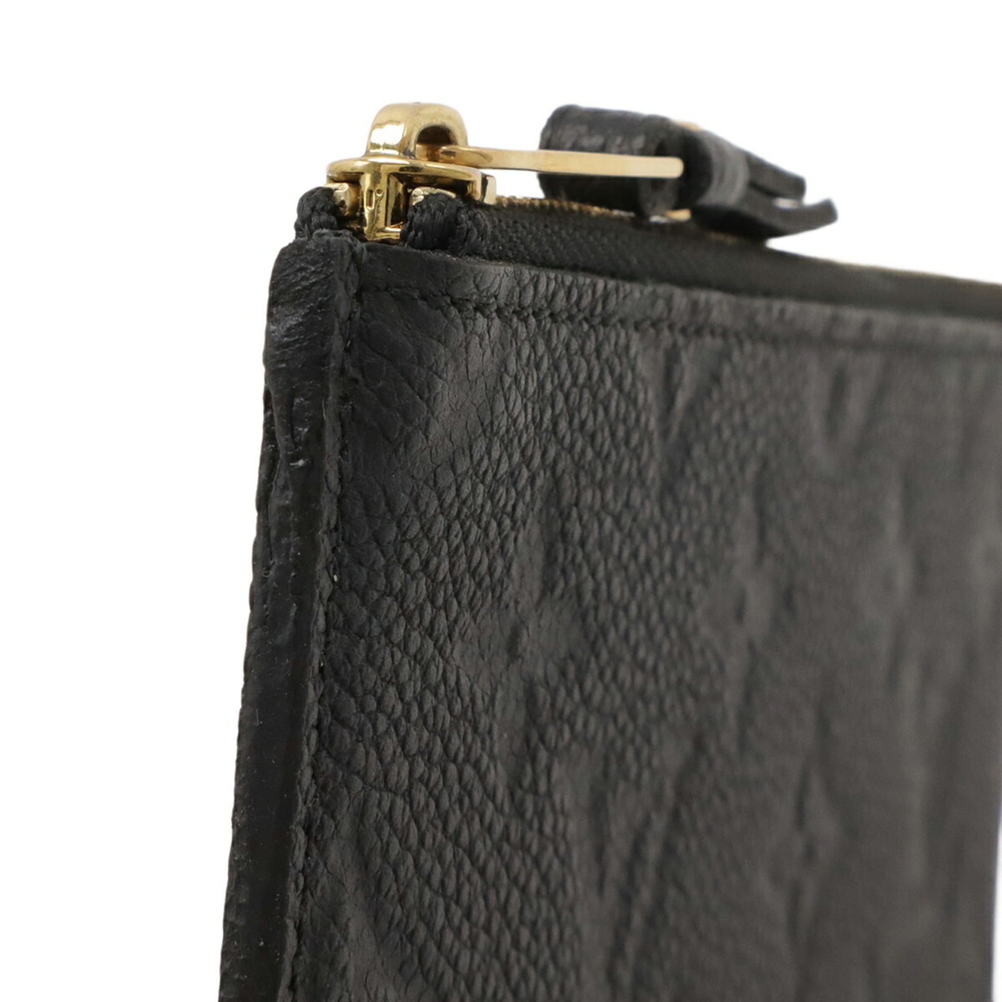 Louis Vuitton Black Noir Monogram Empreinte Leather Long Wallet