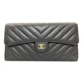 Chanel Black Long Wallet (Bi-Fold)