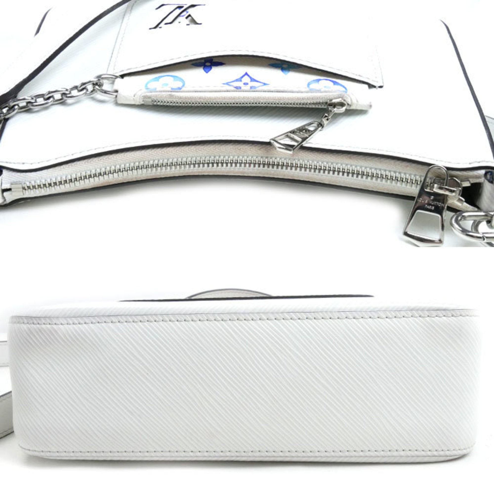 Louis Vuitton White Epi Leather Shoulder Bag