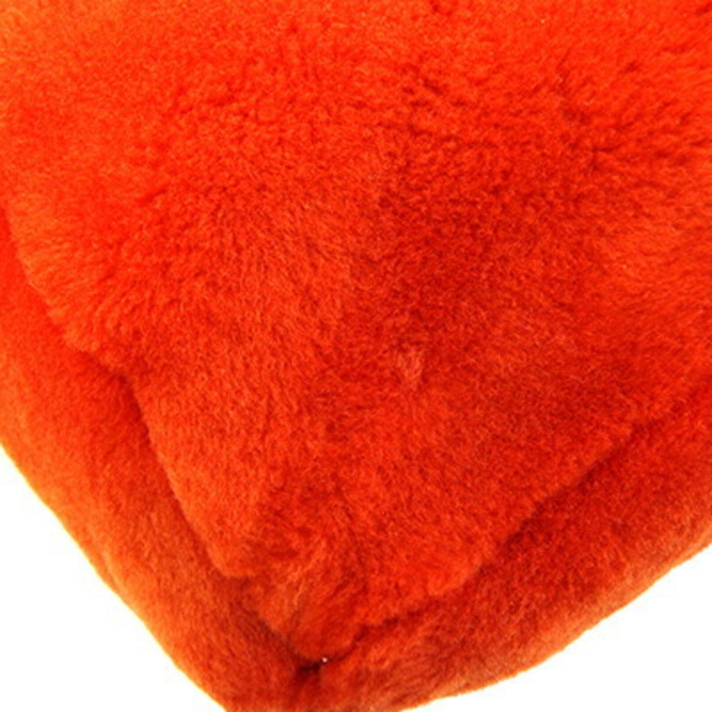 Prada Orange Suede Leather Tote Bag