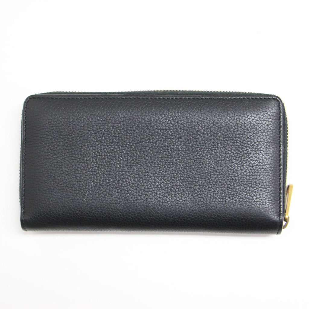 Gucci Black Leather Long Wallet (Bi-Fold) (Pre-Owned)