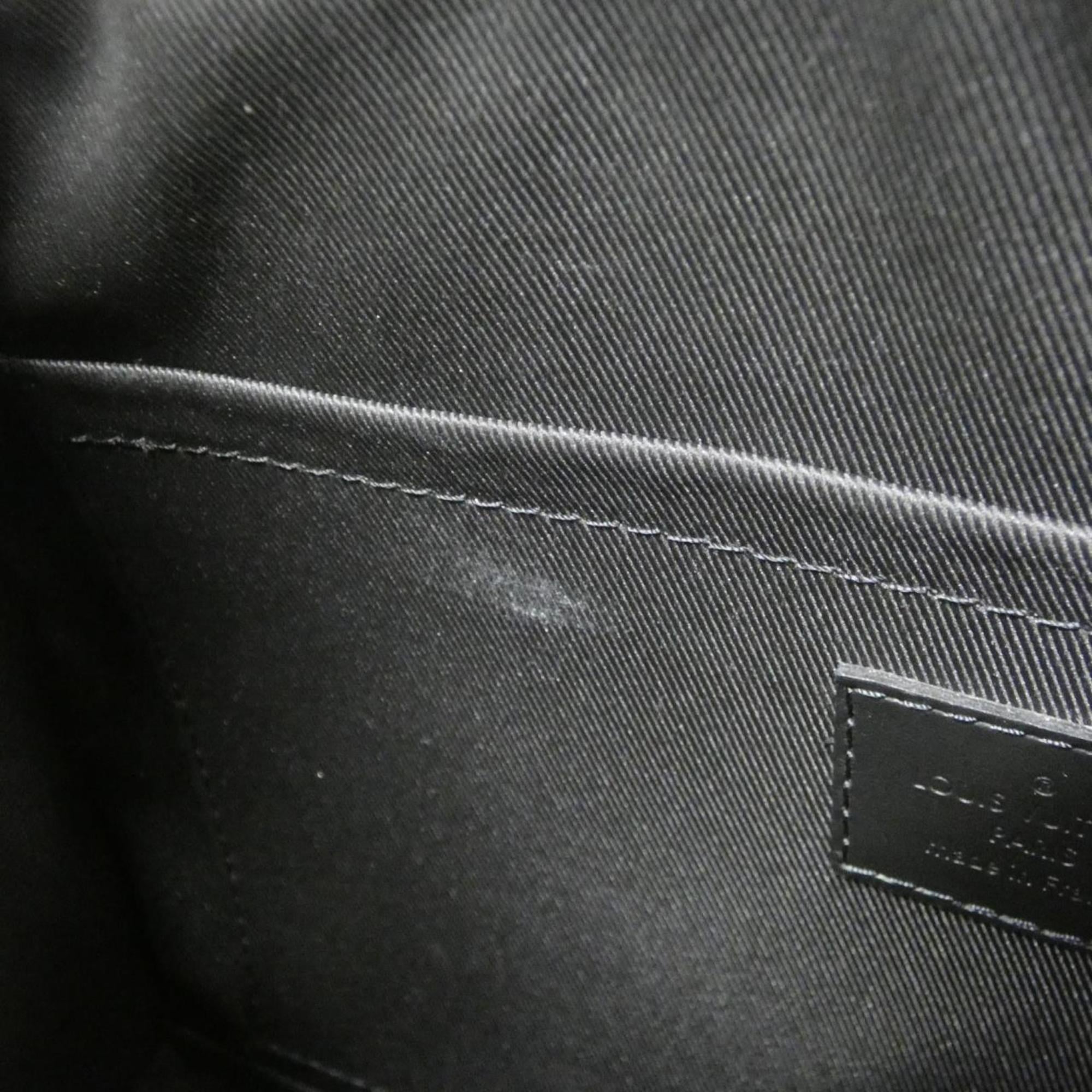 Louis Vuitton Black Leather Shoulder Bag