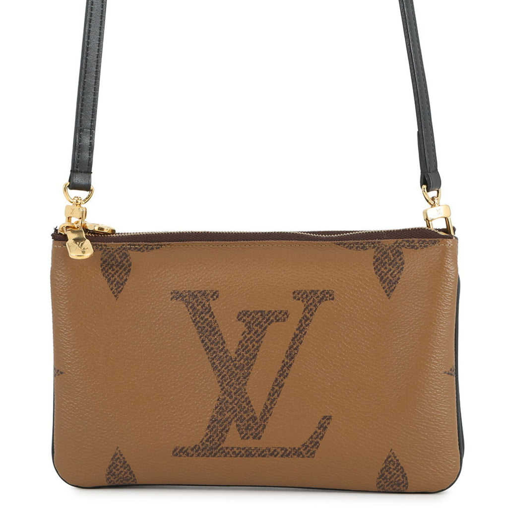 Louis Vuitton Noir Monogram Pochette Shoulder Bag