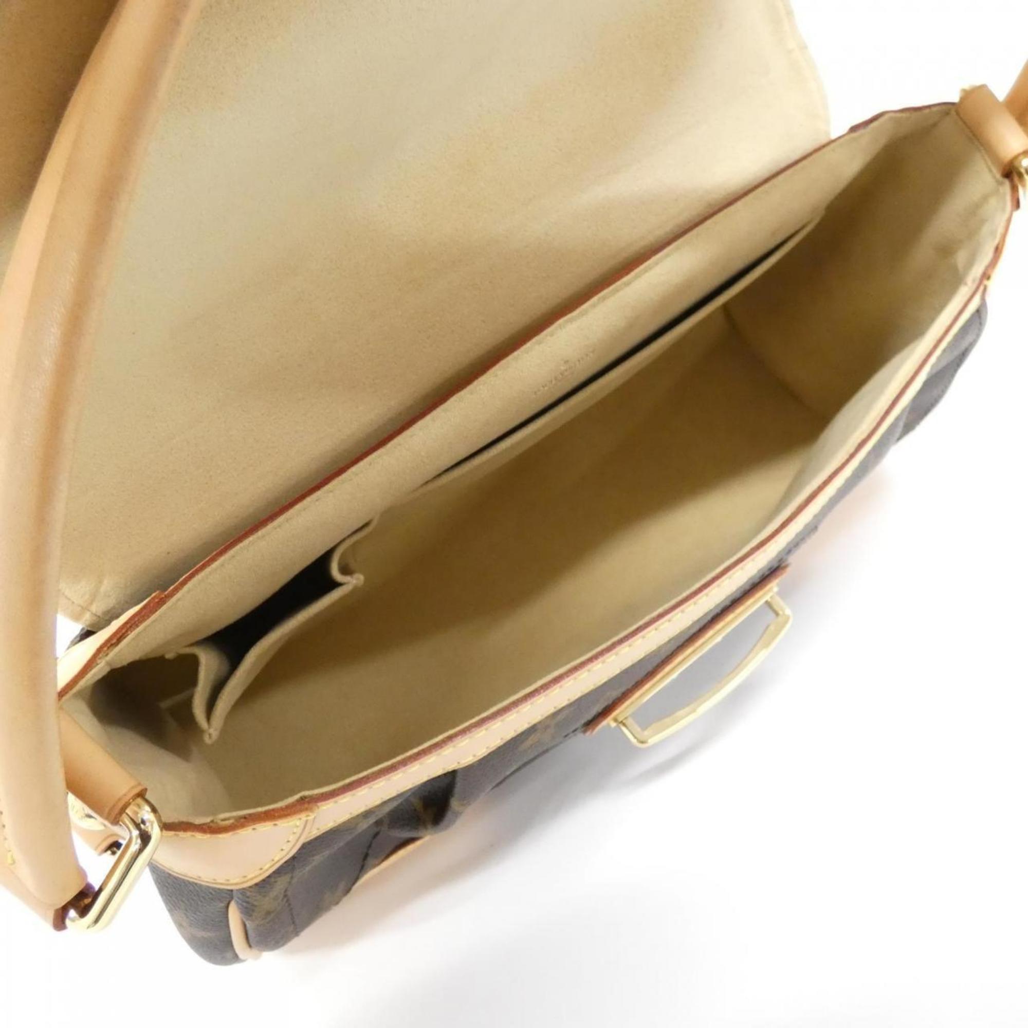 Louis Vuitton Marron Coated Canvas Shoulder Bag