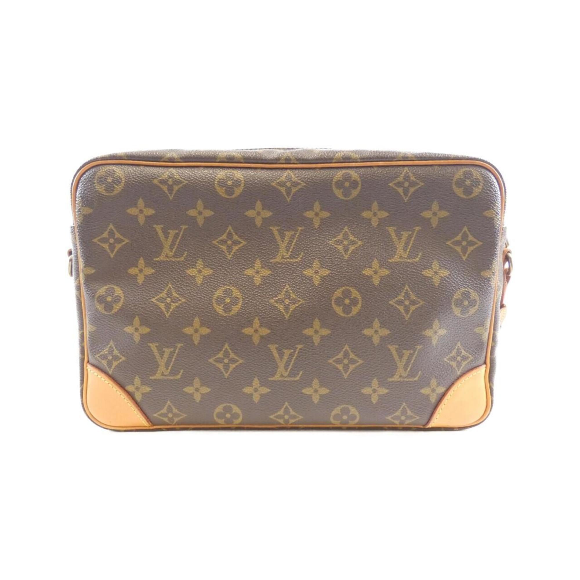 Louis Vuitton Brown Marron Coated Canvas Shoulder Bag