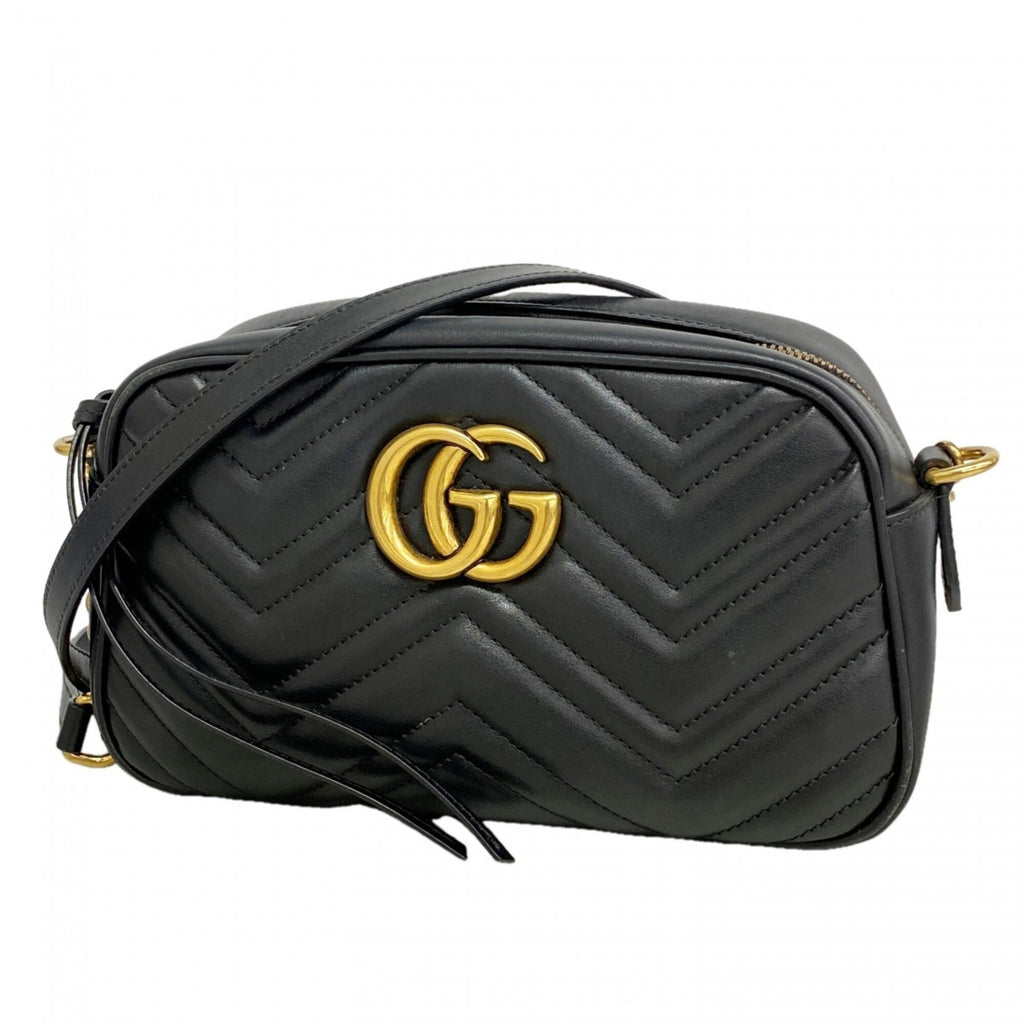 Gucci Black Leather Shoulder Bag (Pre-Owned)
