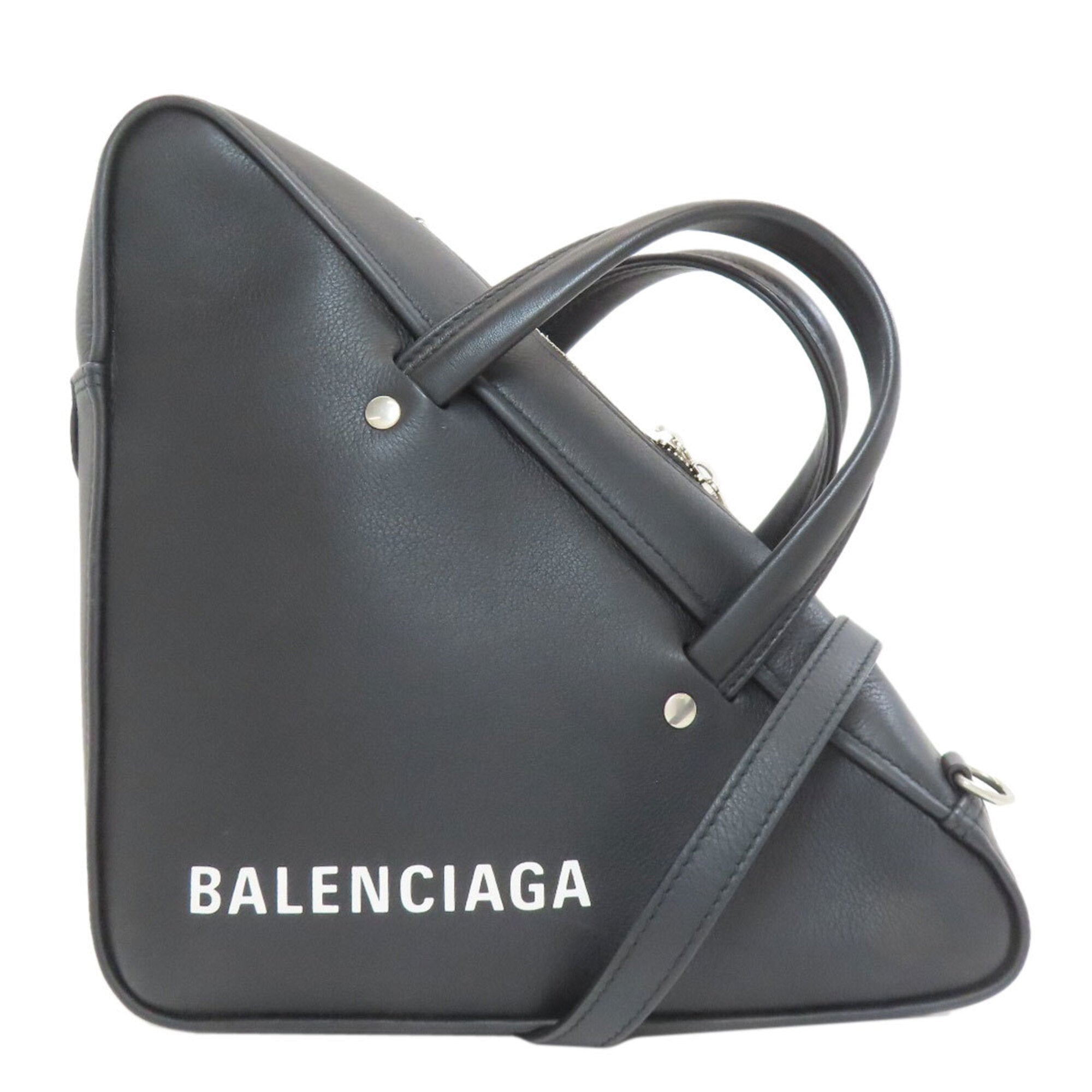 Balenciaga Black Leather Hand