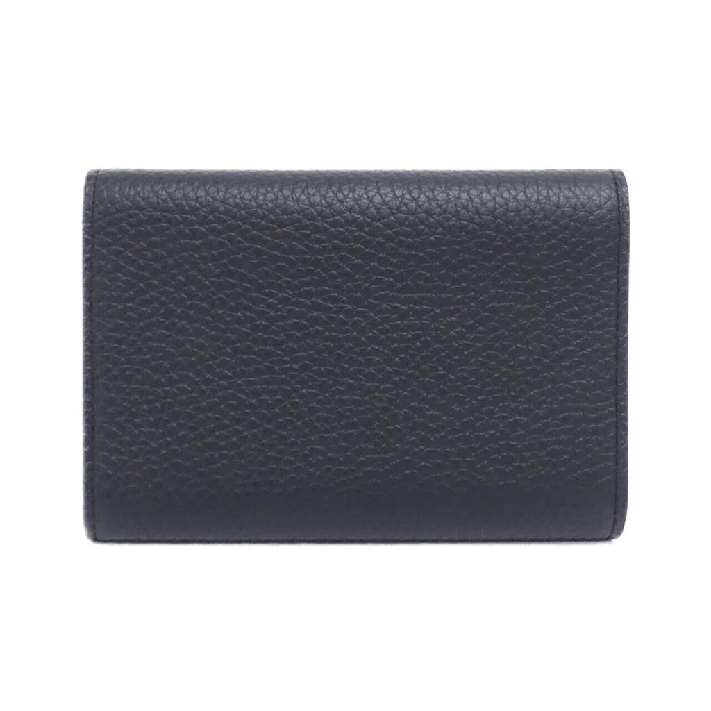 Louis Vuitton Black Leather Wallet (Tri-Fold)