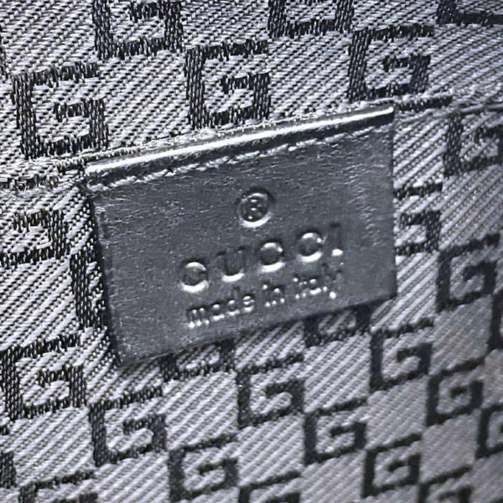 Gucci Black Nylon Leather Clutch Bag (Pre-Owned)