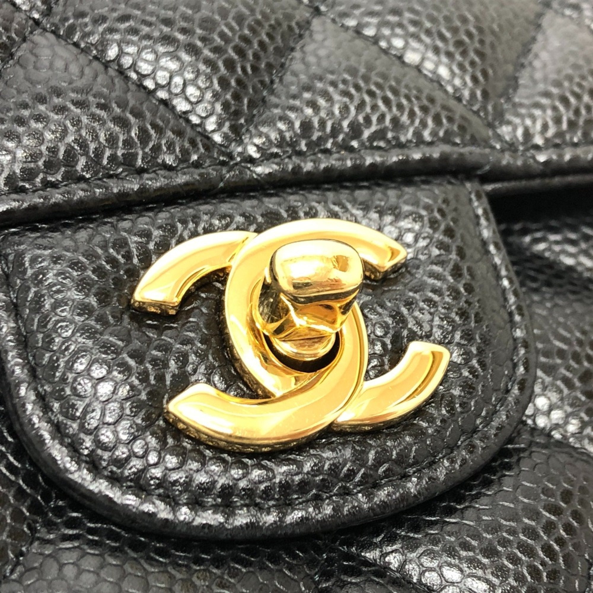 Chanel Black Leather Shoulder Bag