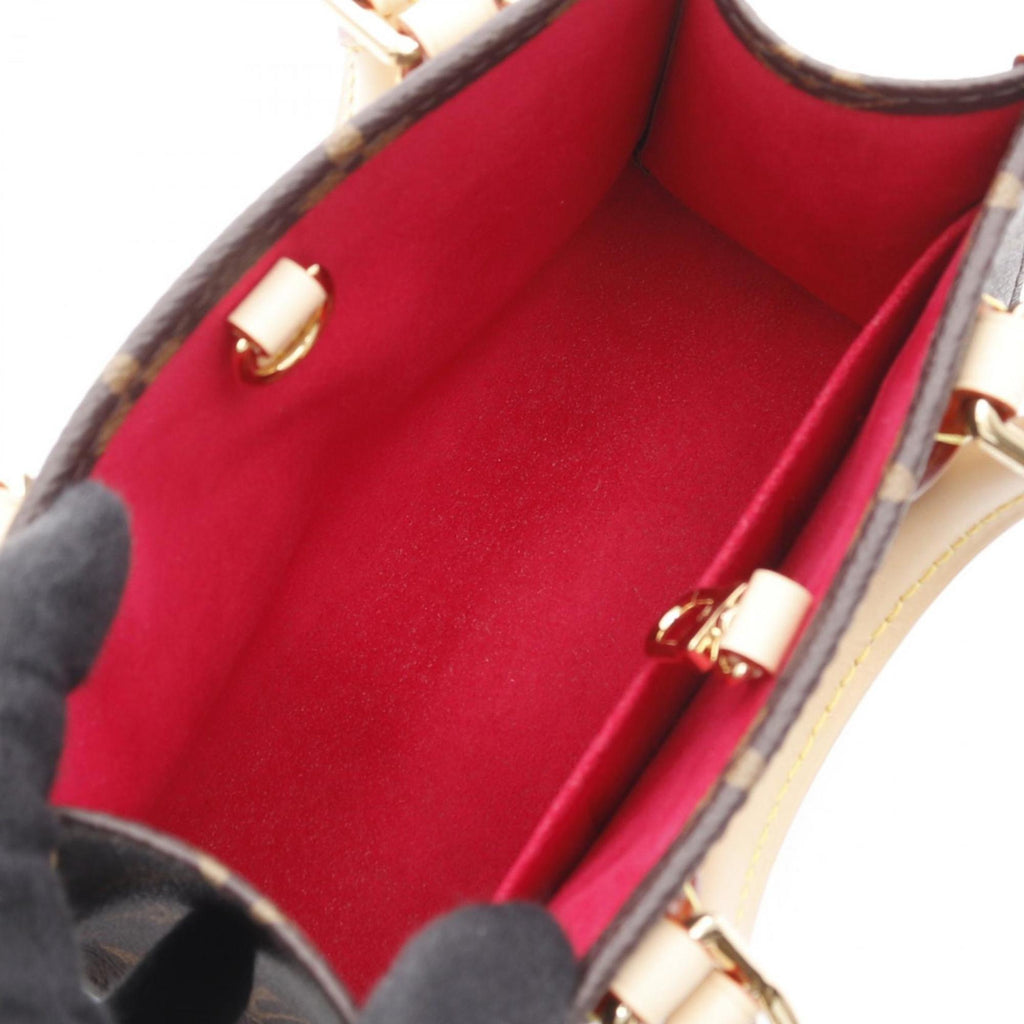 Louis Vuitton Brown Coated Canvas Leather Handbag
