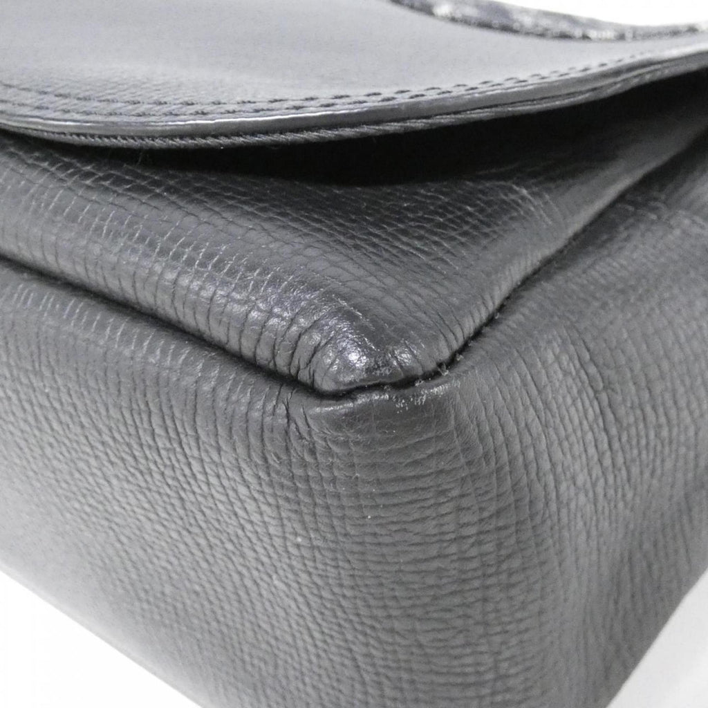 Louis Vuitton Black Denim Leather Shoulder Bag