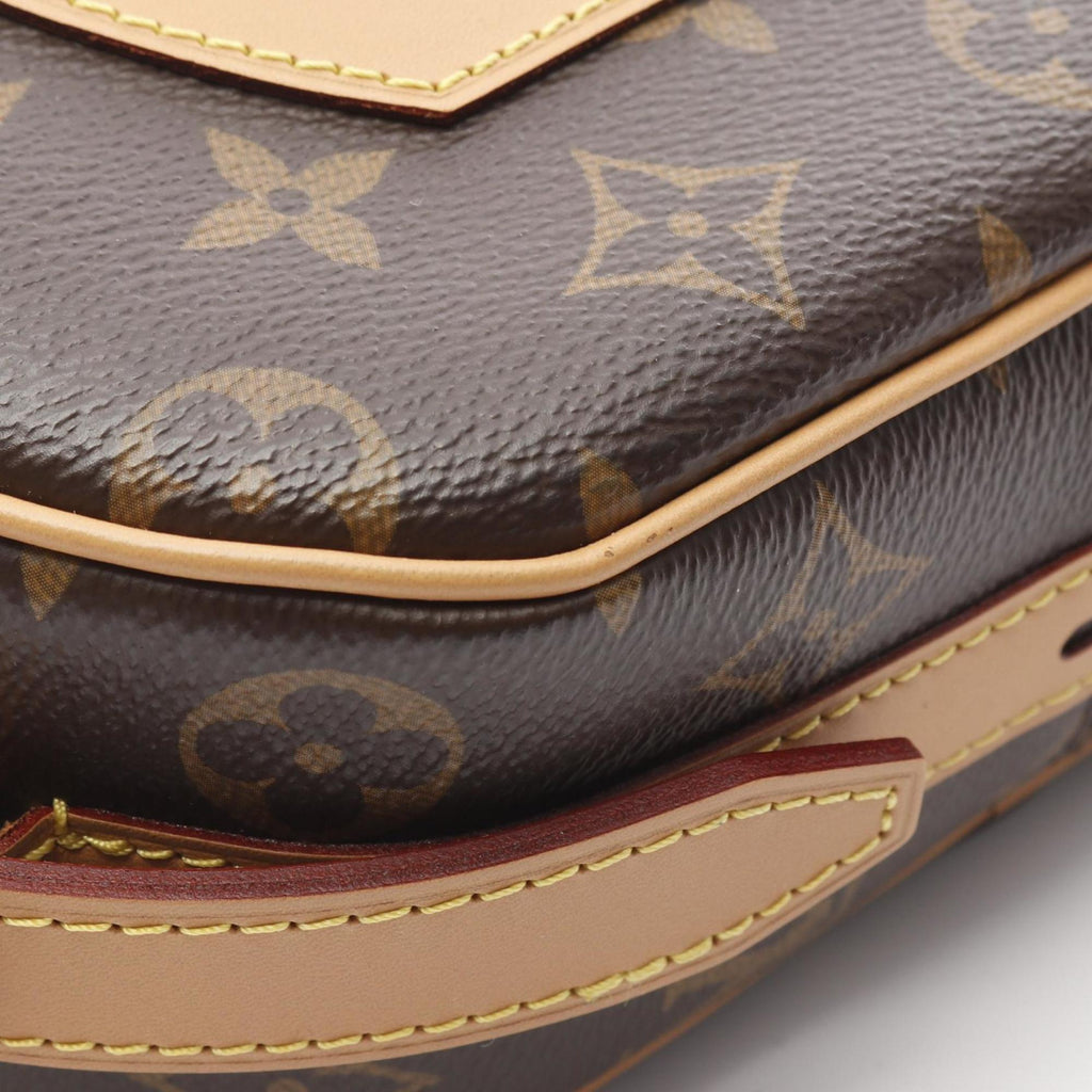 Louis Vuitton Brown Monogram Pvc Coated Canvas Leather Shoulder Bag