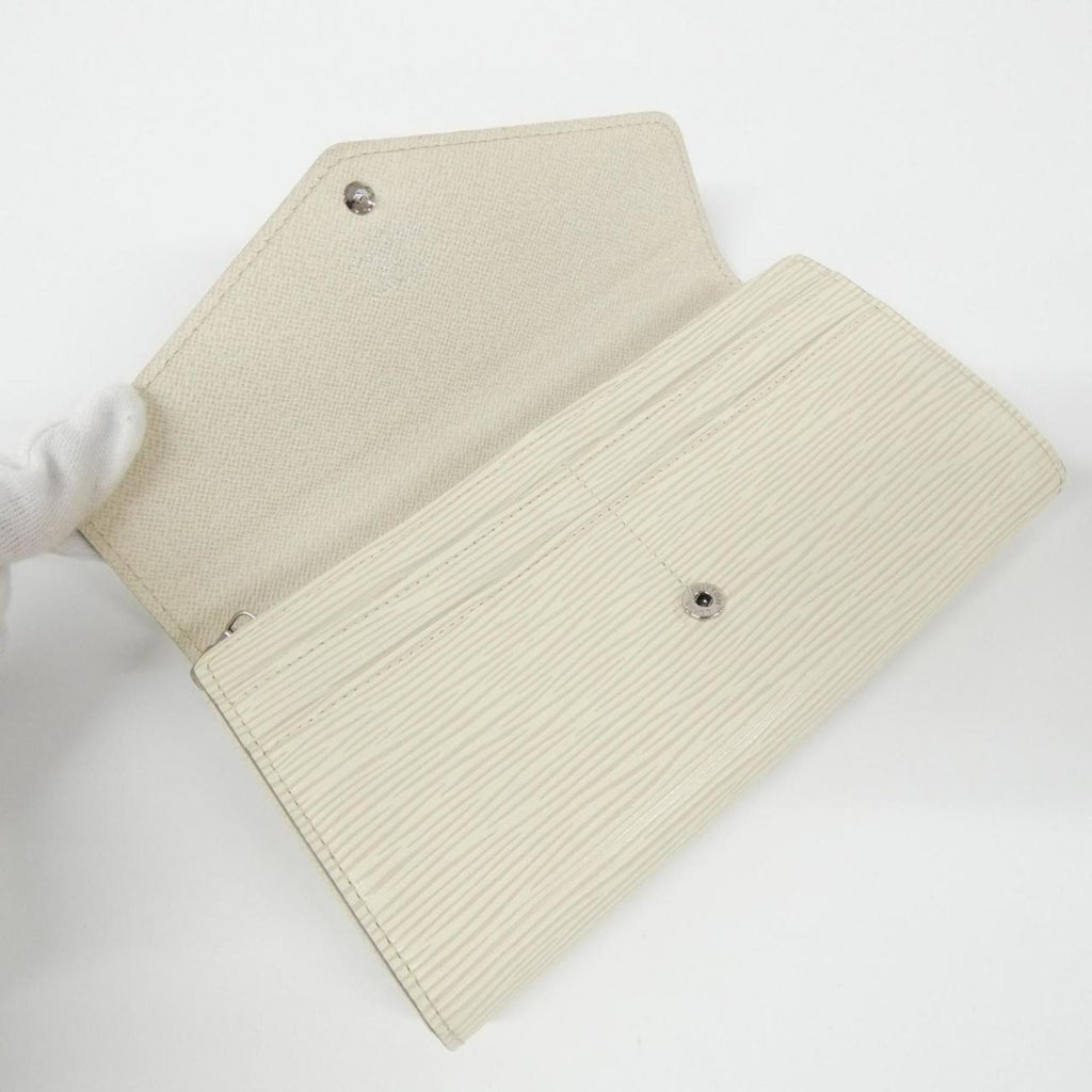 Louis Vuitton Lv Off White Leather Long Wallet