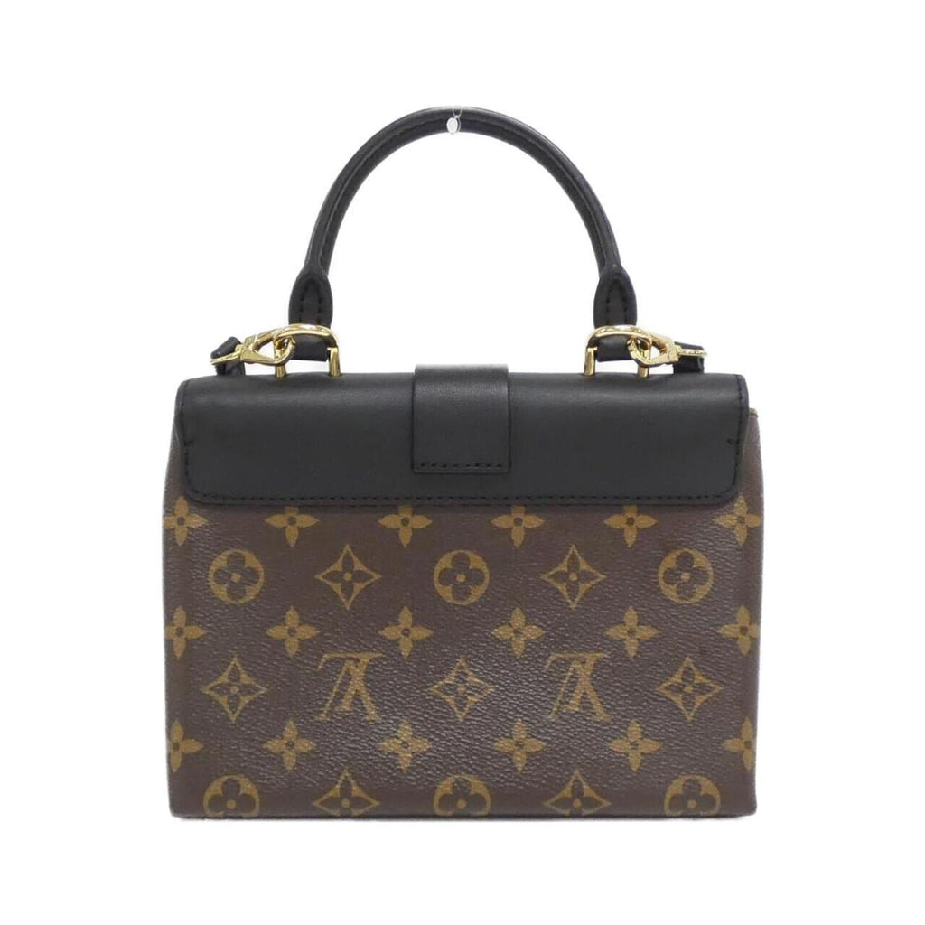 Louis Vuitton Black Marron Coated Canvas Leather Handbag