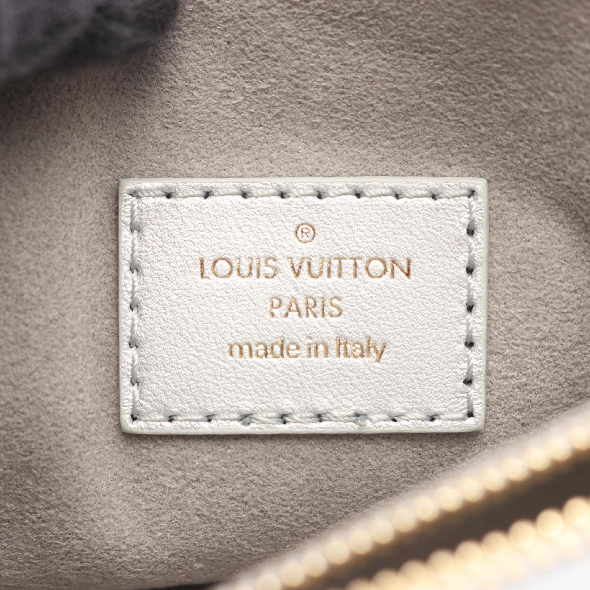 Louis Vuitton Silver Leather Shoulder Bag