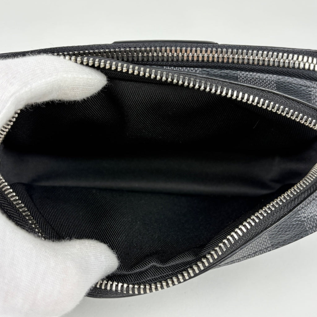 Louis Vuitton Black Noir Damier Graphite Shoulder Bag