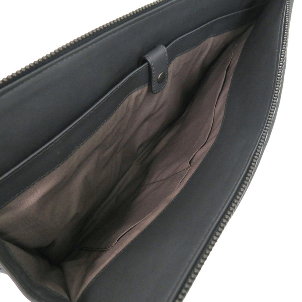 Bottega Veneta Gray Intrecciato Clutch Bag