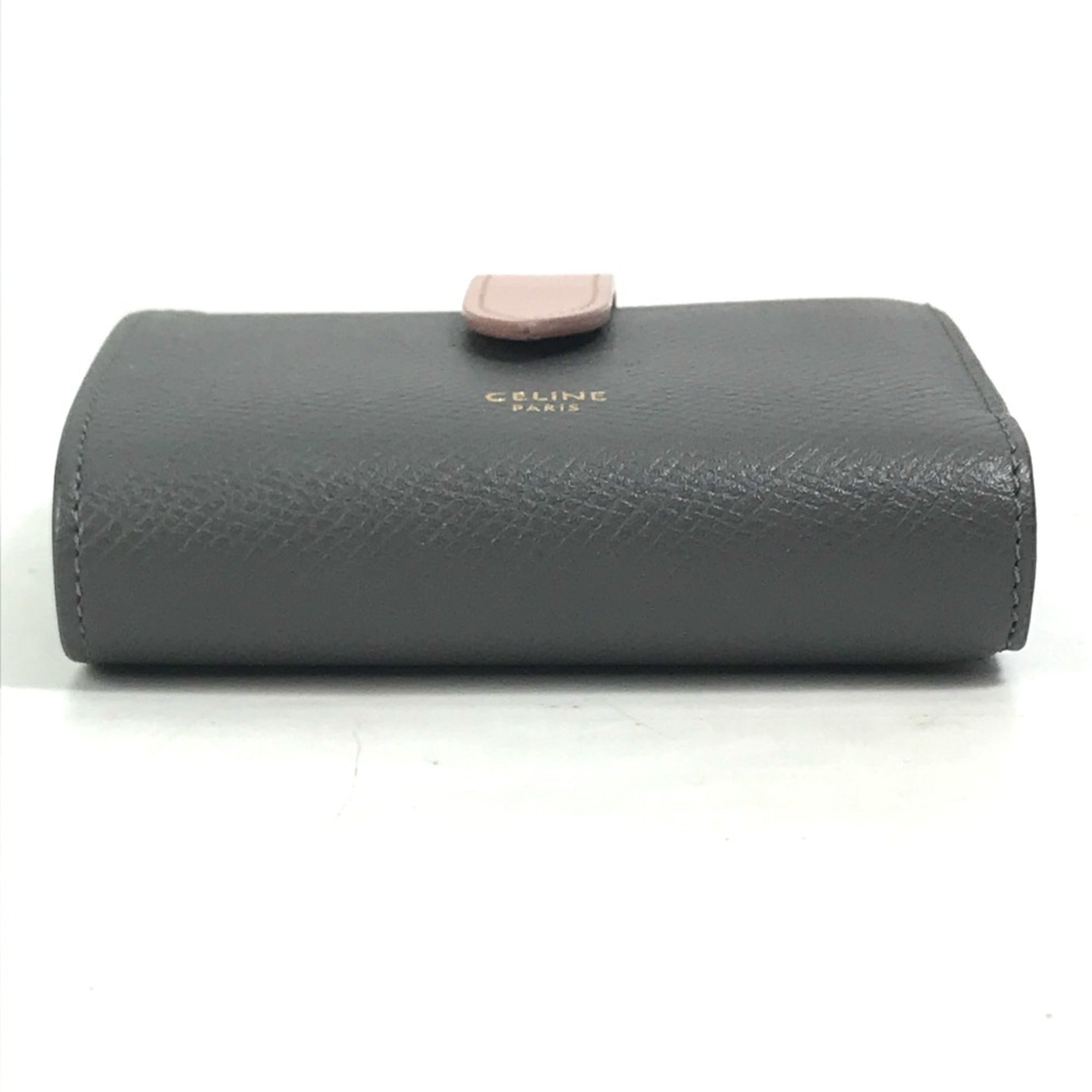 Celine Gray Leather Wallet (Tri-Fold)