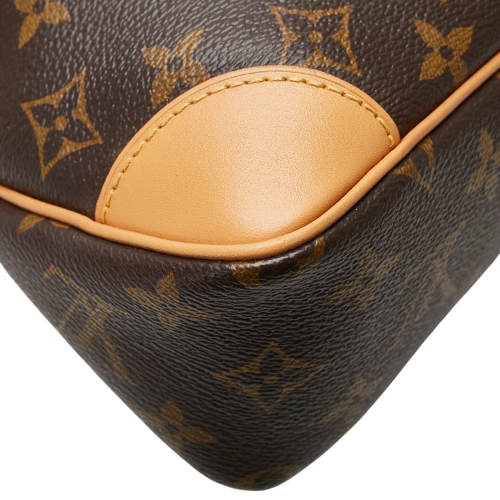 Louis Vuitton Monogram Brown Pvc Leather Shoulder Bag