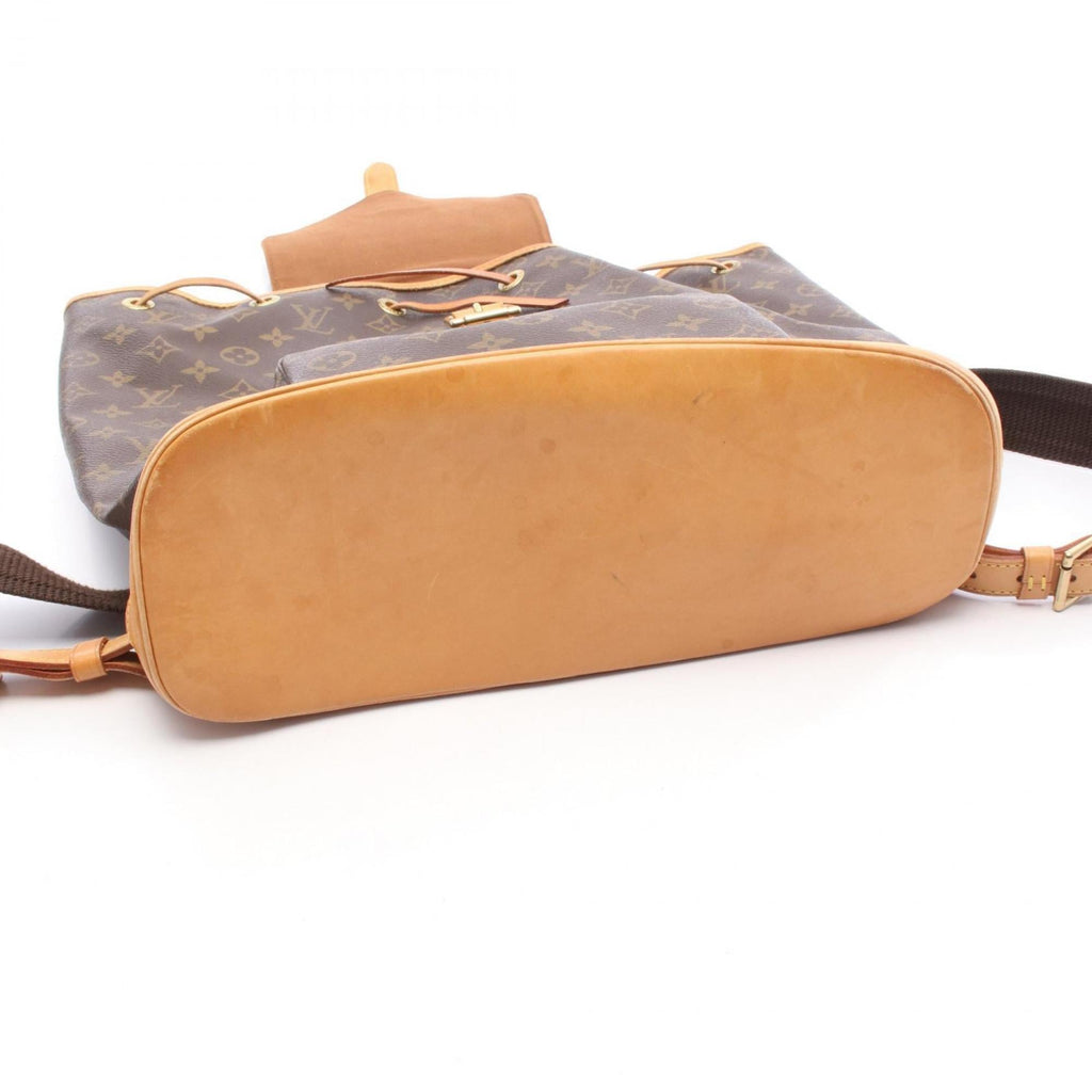 Louis Vuitton Brown Pvc Coated Canvas Monogram Leather Backpack