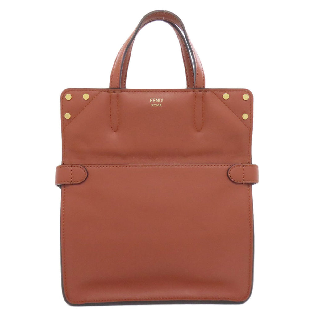 Fendi Brown Leather Shoulder Bag