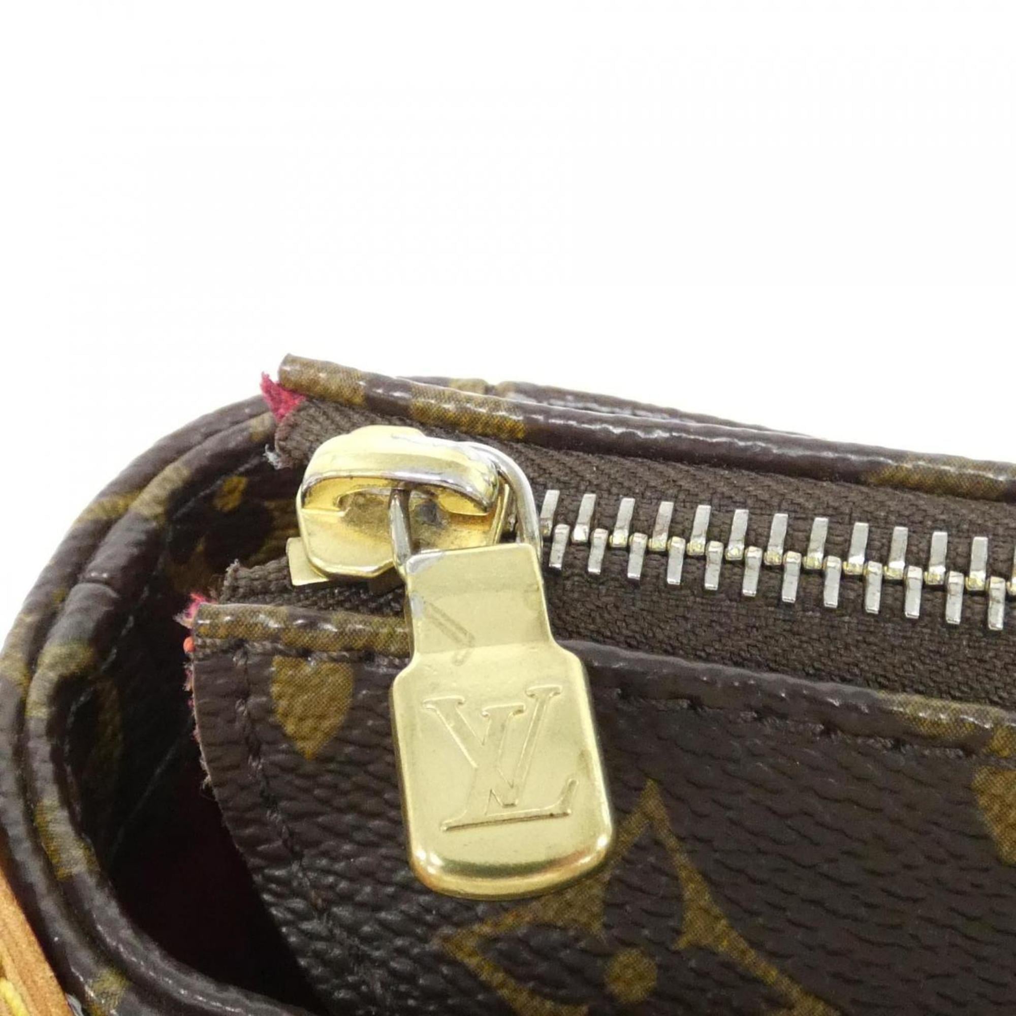 Louis Vuitton Brown Coated Canvas Shoulder Bag