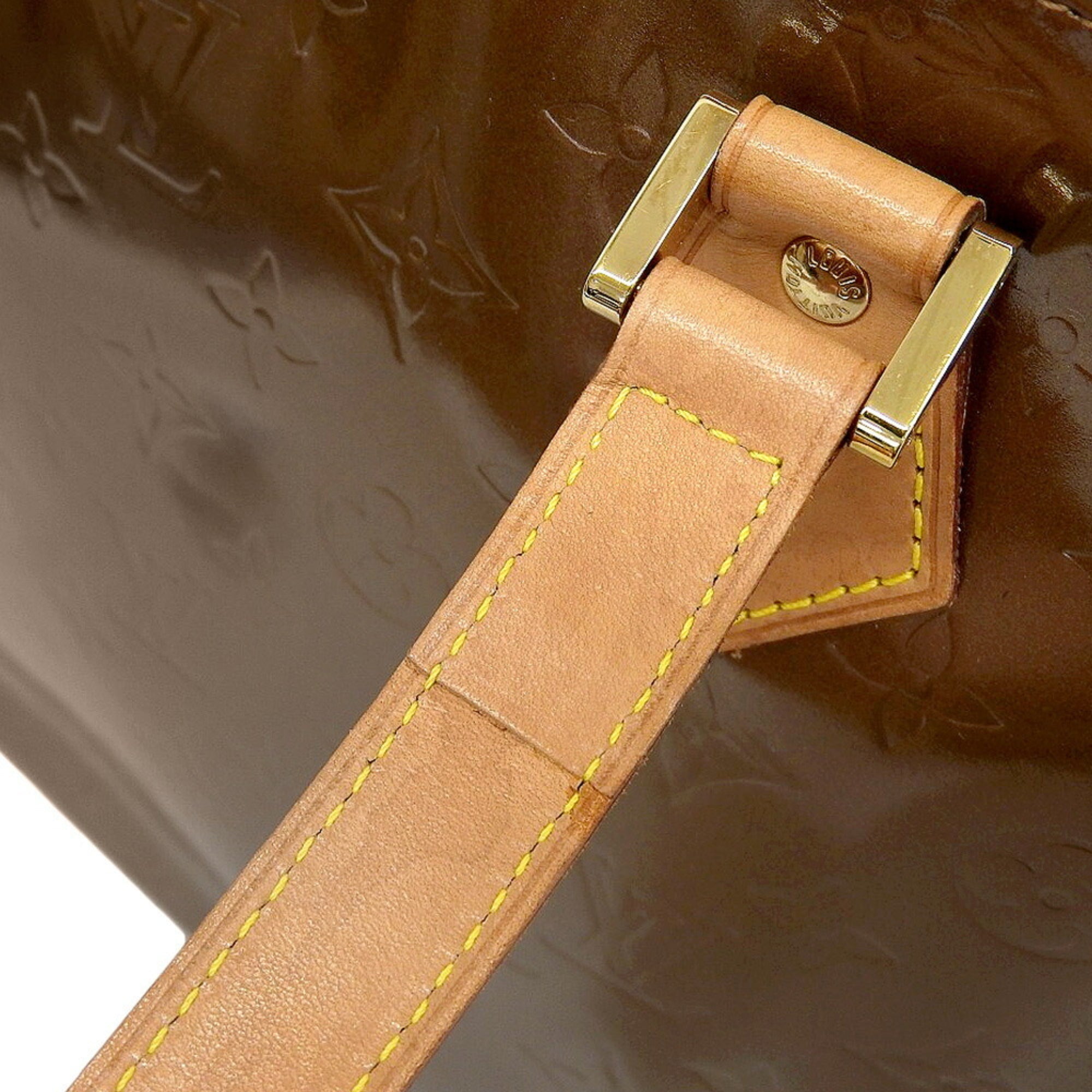 Louis Vuitton Bronze Leather Shoulder Bag Tote Bag