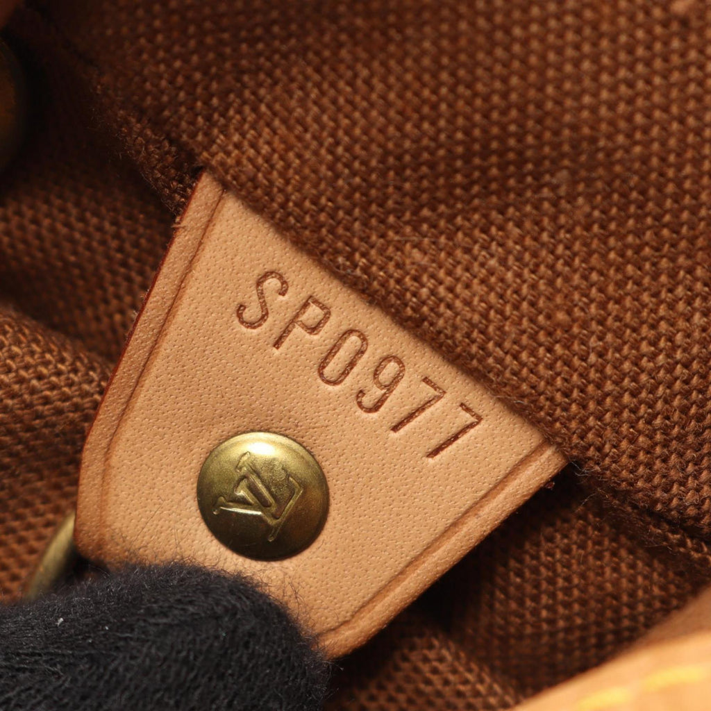 Louis Vuitton Brown Monogram Coated Canvas Leather Backpack Handbag
