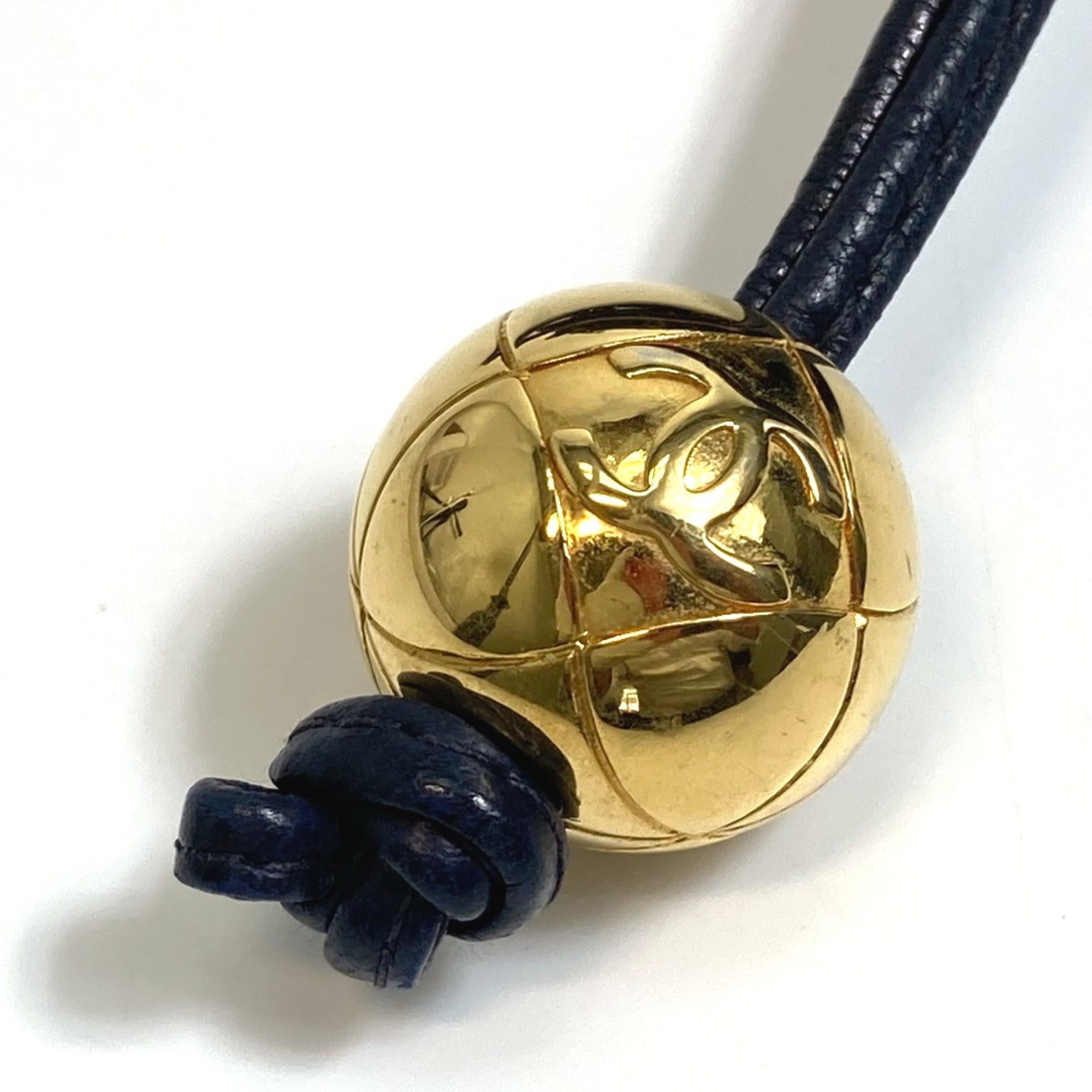 Chanel Navy Leather Shoulder Bag
