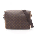 Louis Vuitton Brown Coated Canvas Leather Shoulder Bag