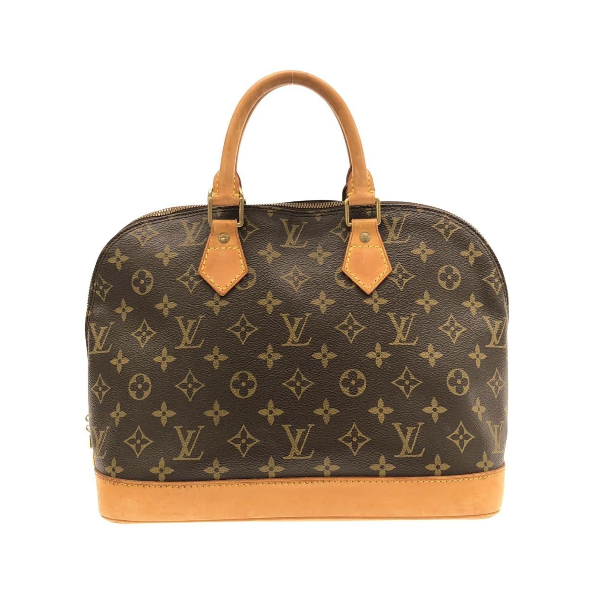 Louis Vuitton Marron Coated Canvas Handbag