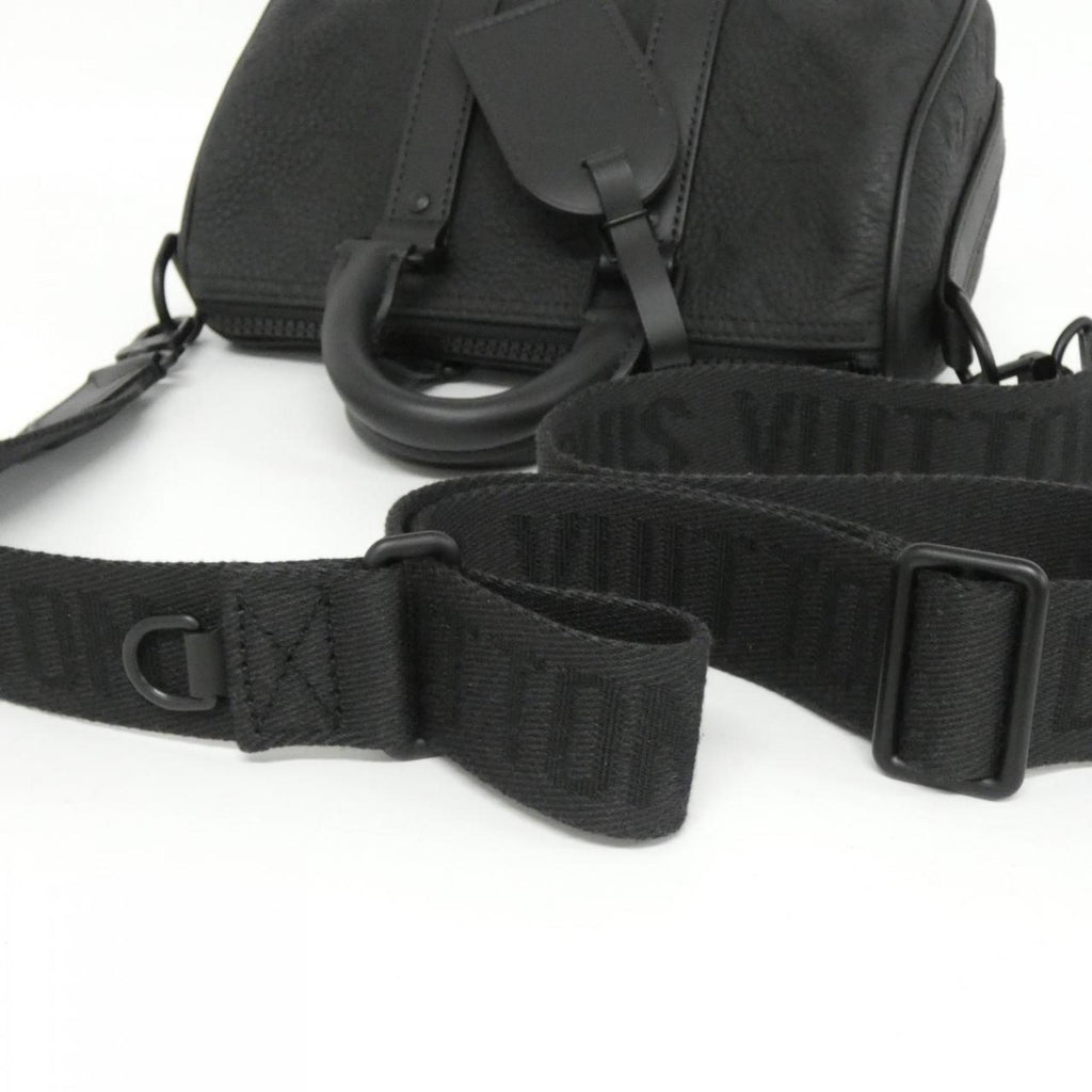 Louis Vuitton Black Leather Boston Bag
